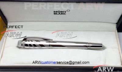 Perfect Replica New Style Mont blanc Starwalker Silver Rollerball Pen - Ceramics Doue Pen